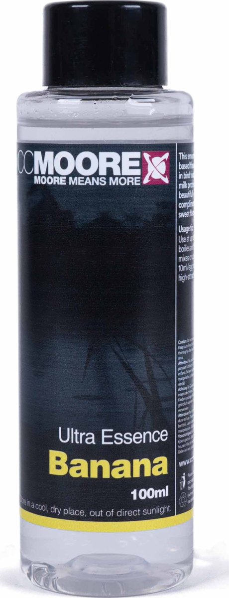 CC Moore Ultra Banana Essence - 100ml - dé KarperCentrale CC Moore Ultra Banana Essence - 100ml - dé KarperCentrale