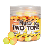 Dynamite Baits Fluro Two Tone Pop - Ups - 15mm - Tutti frutti & Pineapple - KarperCentrale