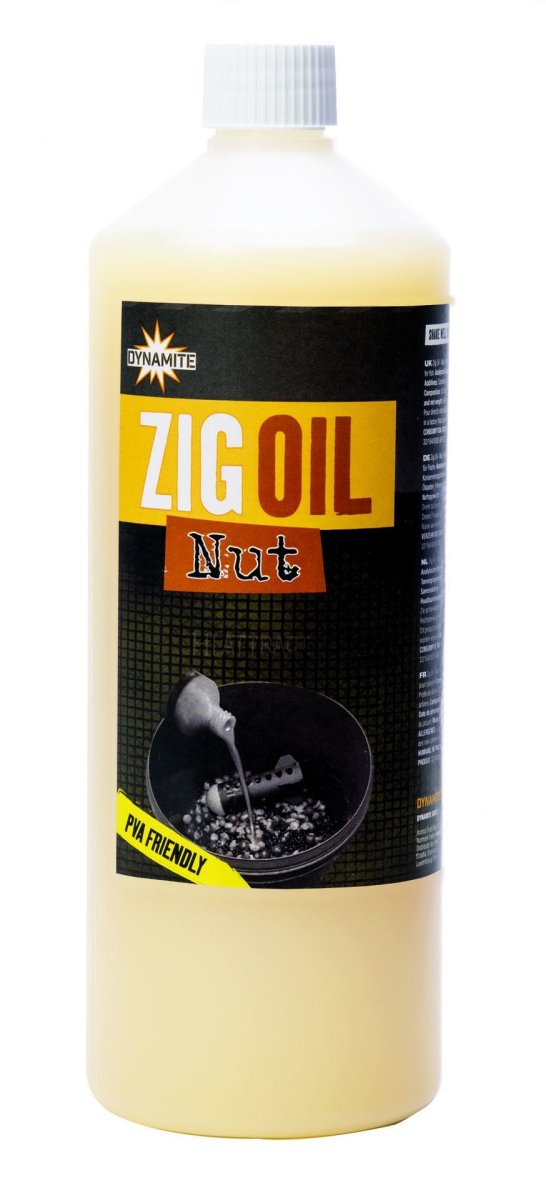 Dynamite Baits Zig Oil - Nutty - 1L - KarperCentrale Dynamite Baits Zig Oil - Nutty - 1L - KarperCentrale