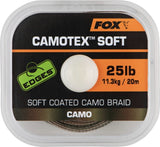 Fox Camotex Soft - 20m - Gevlochten onderlijnmateriaal - dé KarperCentrale