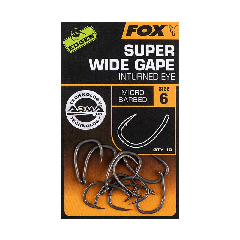 Fox Edges Armapoint Super Wide Gape Inturned Eye - Karperhaak - dé KarperCentrale Fox Edges Armapoint Super Wide Gape Inturned Eye - Karperhaak - dé KarperCentrale
