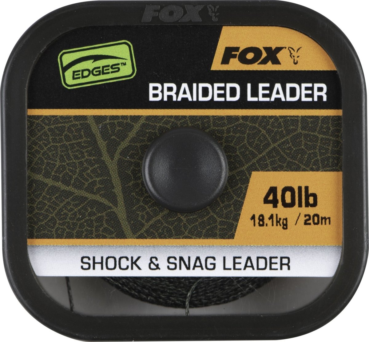 Fox Edges Naturals Braided Leader - 20m - Snag & shock leader - dé KarperCentrale Fox Edges Naturals Braided Leader - 20m - Snag & shock leader - dé KarperCentrale