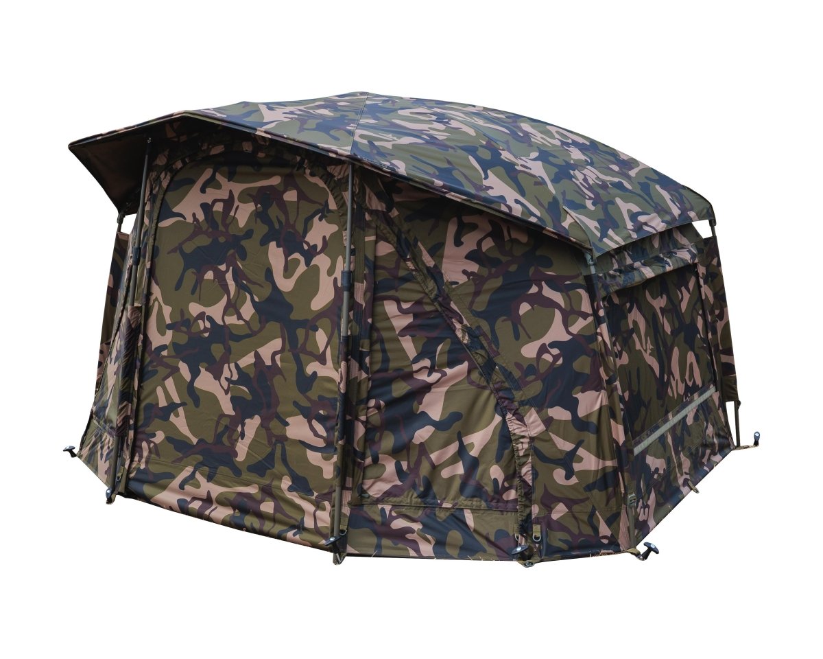 Fox Frontier 2 X - Camo - Bivvy - dé KarperCentrale Fox Frontier 2 X - Camo - Bivvy - dé KarperCentrale