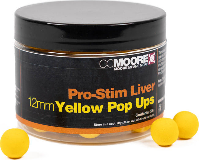 Pro-Stim Játra - Pop-up boilies - 12mm - Žluté