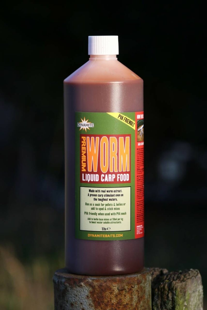 Dynamite Baits Liquid Carp Food - 1L - Worm - KarperCentrale