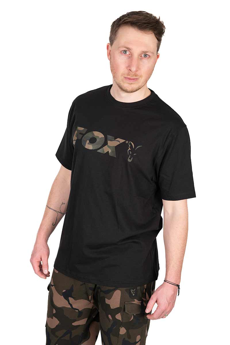 T-shirt con logo Black Camo