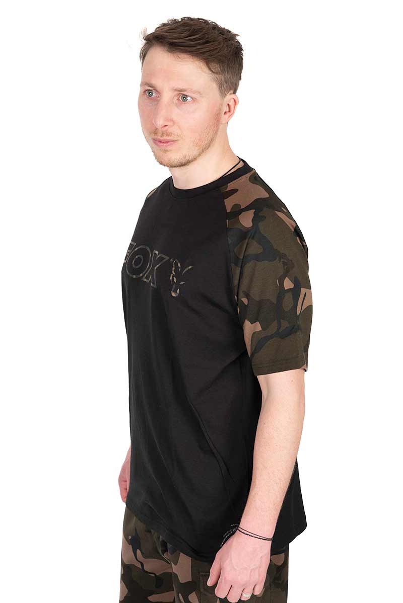T-shirt Black Camo Outline