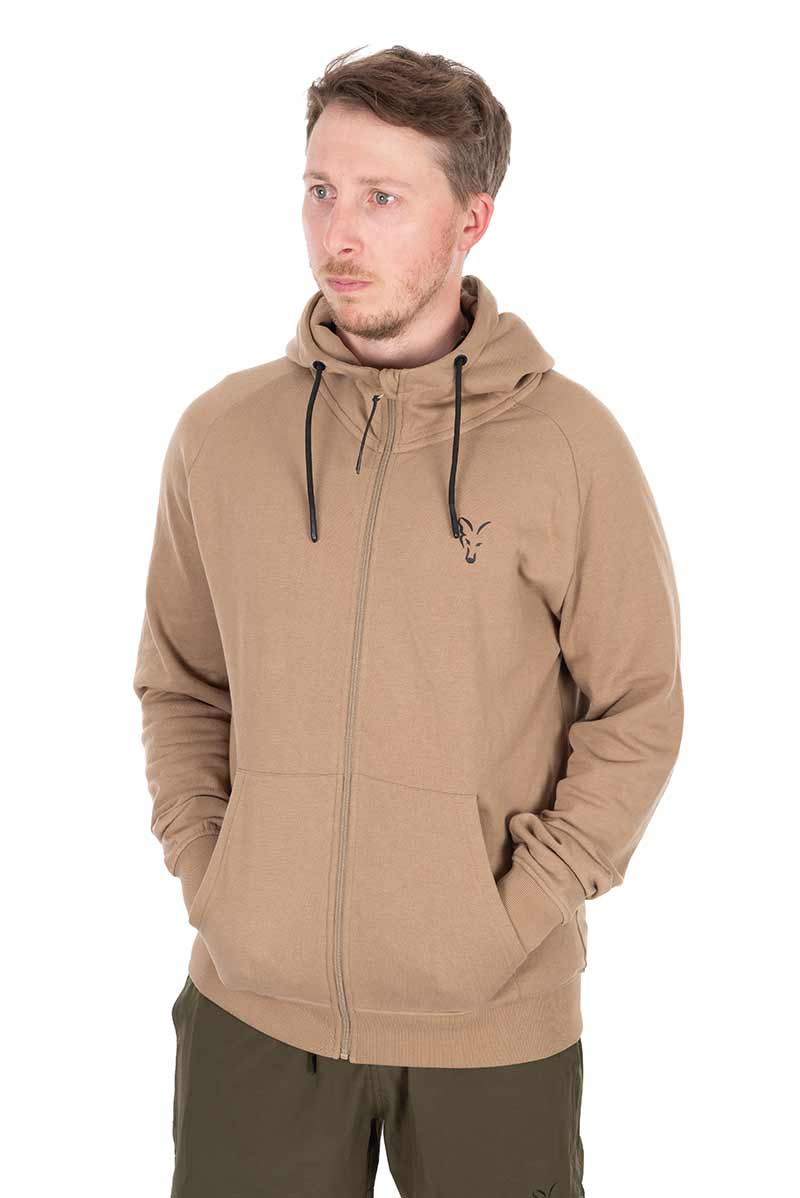 Collezione LW Zip Felpa con Cappuccio Tan Ltd