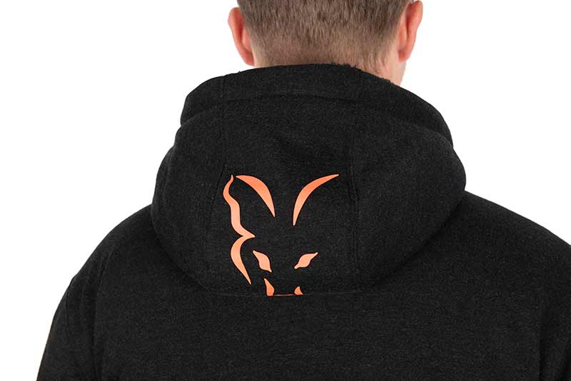 Fox Collection Sherpa Hoody Black/Orange - dé KarperCentrale