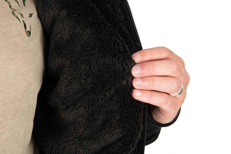 Fox Collection Sherpa Hoody Black/Orange - dé KarperCentrale