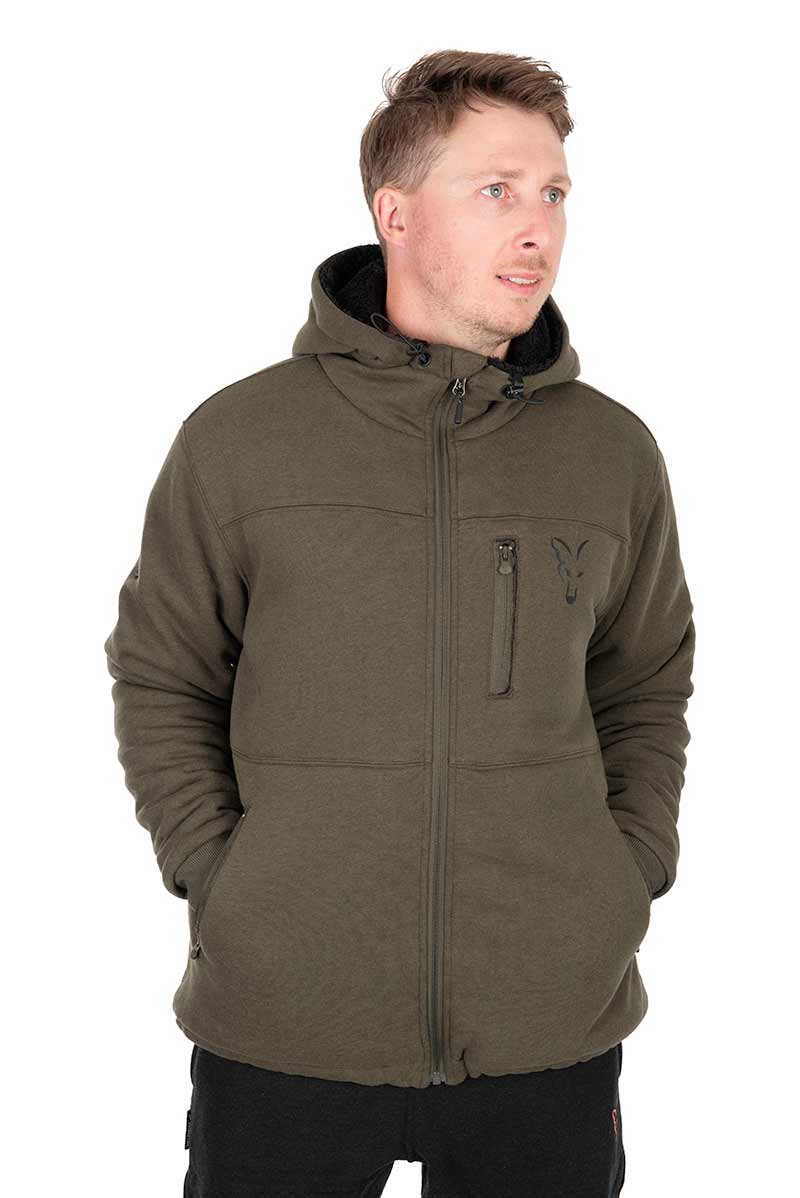 Collezione Sherpa Hoody Verde/Nero