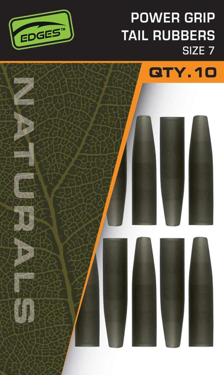 Fox Edges Naturals Power Grip Tail Rubbers - dé KarperCentrale