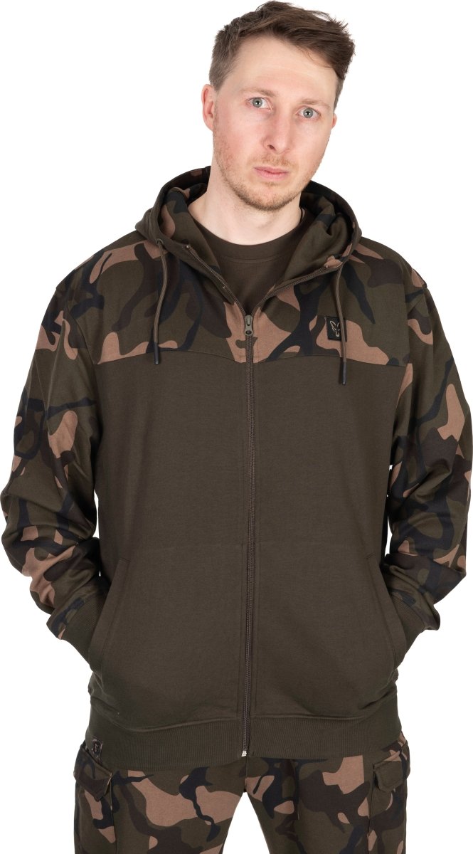 LW Khaki Camo Felpa con Zip Divisa