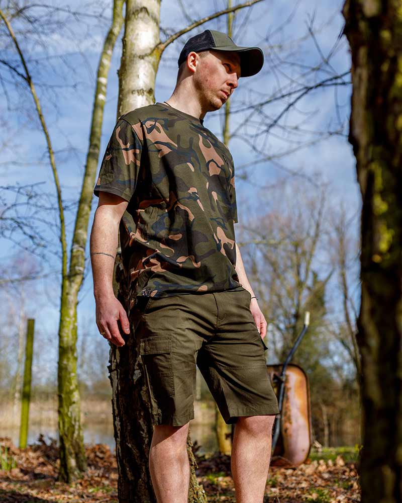 Fox LW Khaki Combat Korte broek - dé KarperCentrale