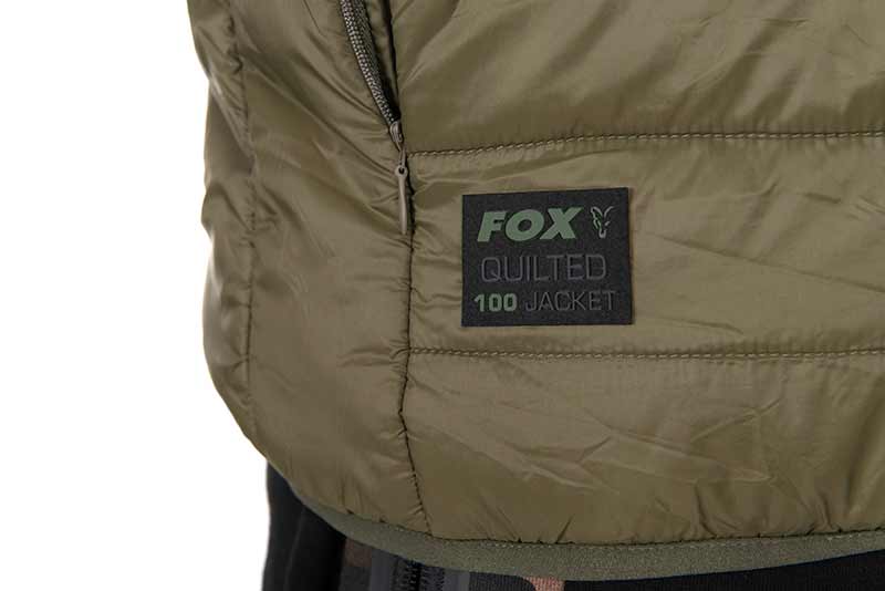 Fox Olive Quilted 100 Jas - dé KarperCentrale