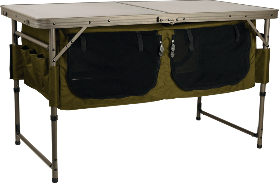 Tavolo da sessione con spazio di stoccaggio