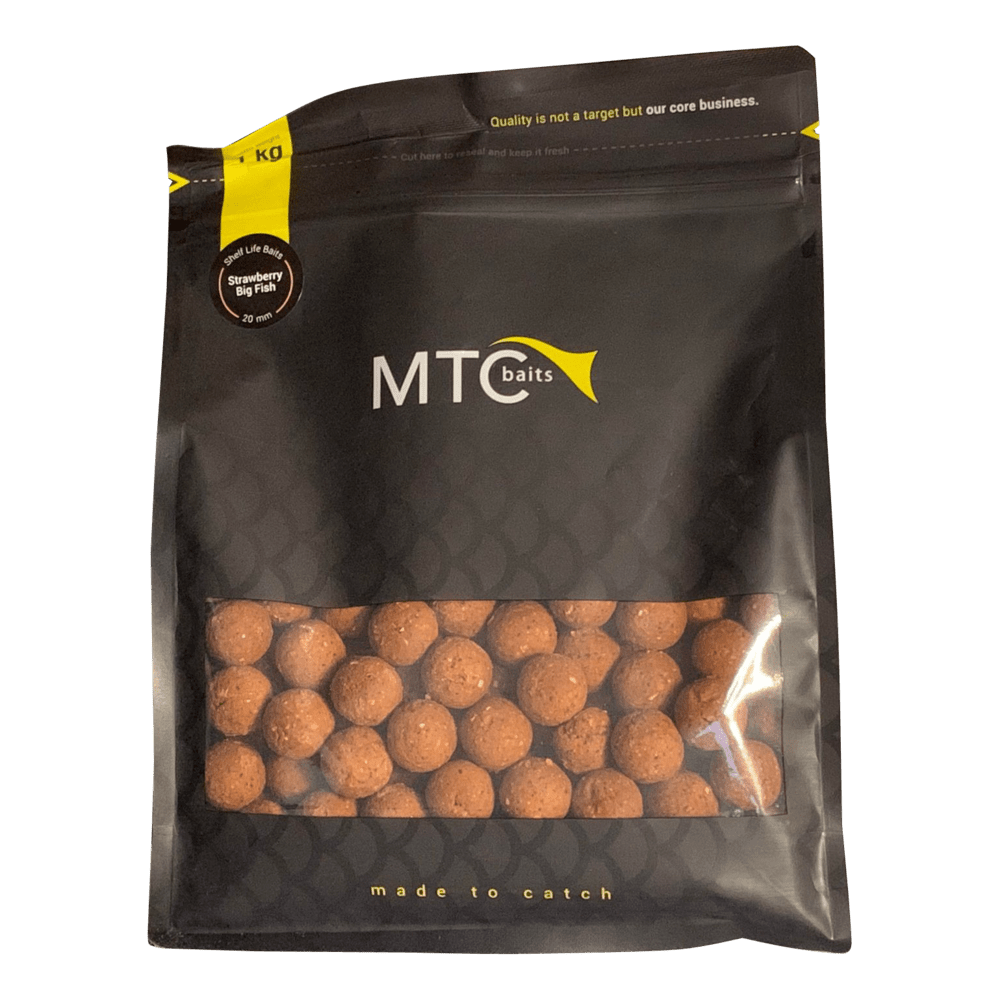 MTC Strawberry Big Fish Boilies - dé KarperCentrale